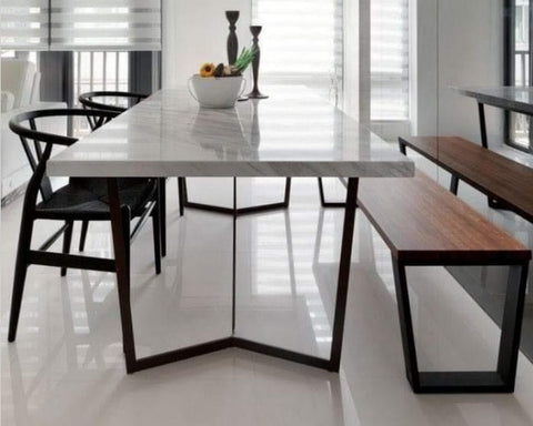 Mesa de comedor con banca A8